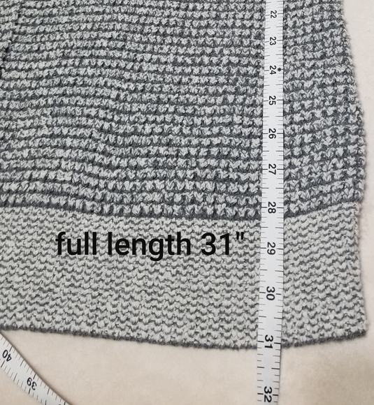 Eileen Fisher100%ORGANIC cotton, open knit cardigan, color gray/white, S… - Picture 4 of 11